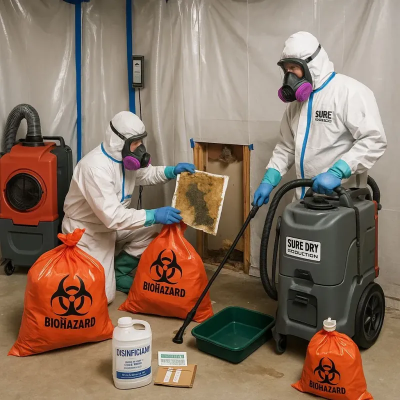 Contaminated Water Handling Protocols process in Burke, SD